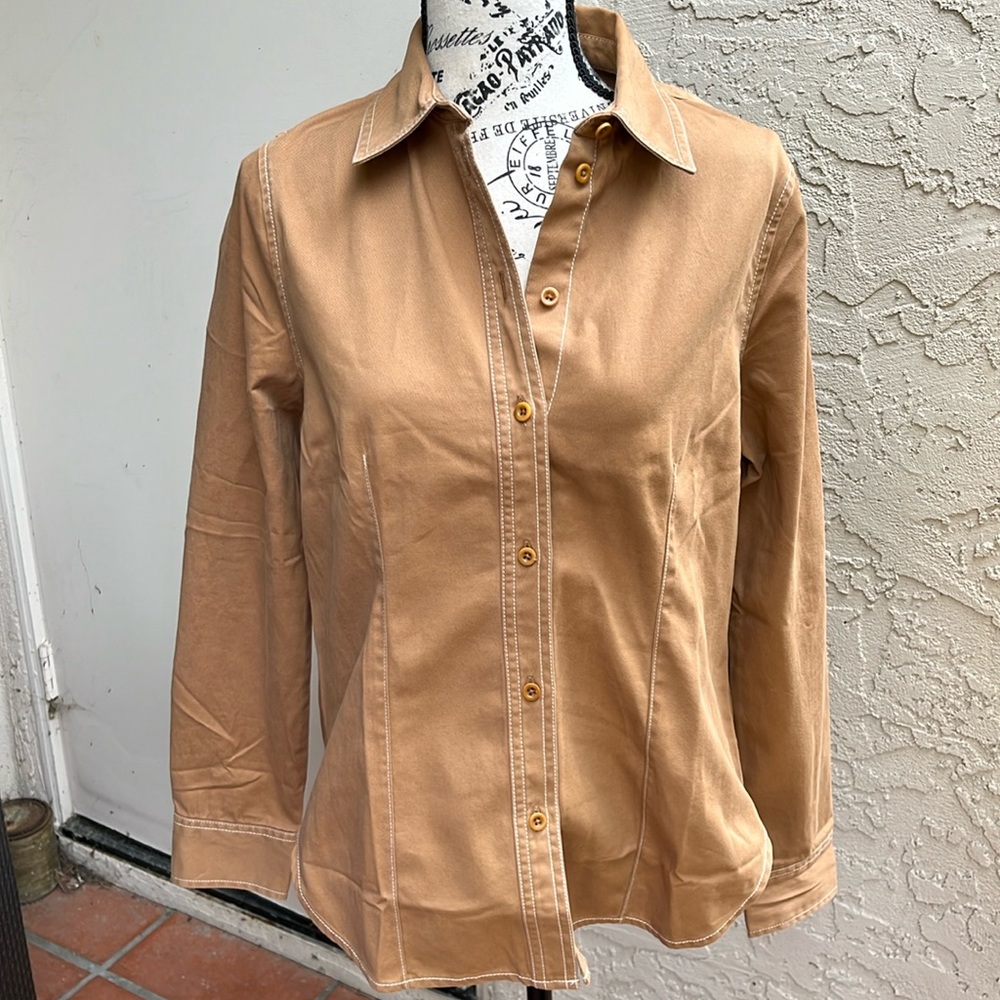 Madewell Darted regenerative Chino shirt size 6